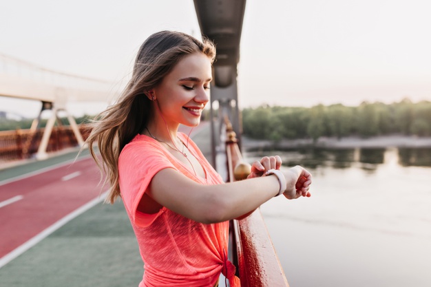 Beautiful Girl Wearing Watch