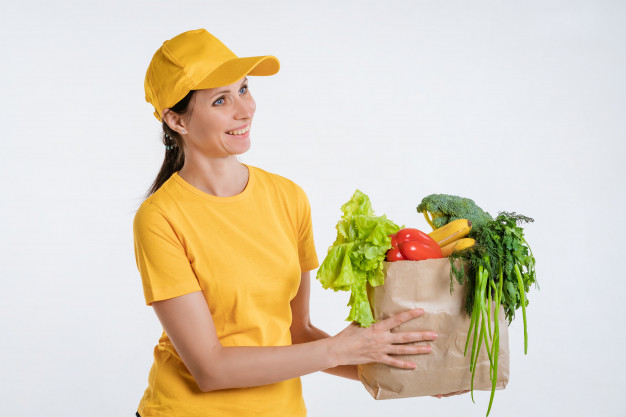 Female-Grocery Delivery-Worker