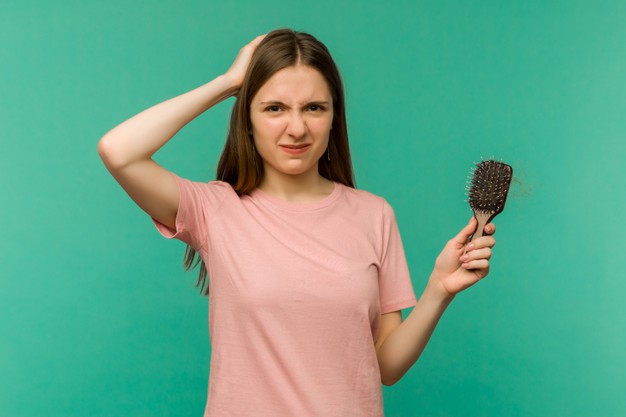Women Worrying About Hair Thinning